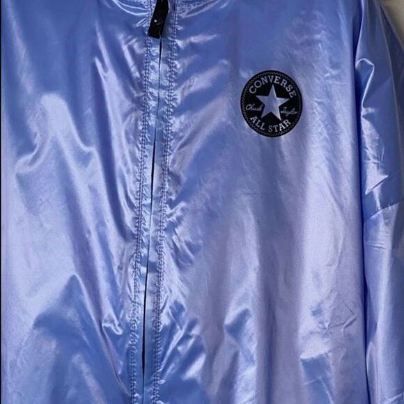 CONVERSE Girls Taffeta Bomber Lightweight Jacket - Picture 6 of 11